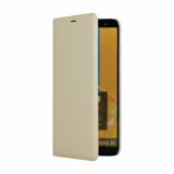 Husa Book Cellara Attitude Samsung Galaxy J6, Premium, Piele Eco, Protectie Completa, Anti-soc, Magnetica, Gold