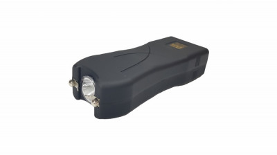 Mini electrosoc cu lanterna IdeallStore&amp;reg;, TW-398 Defence, ABS, 2000 kW, negru foto