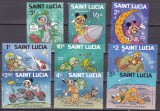 St. Lucia 1980 Disney cosmos MI 484-492 MNH