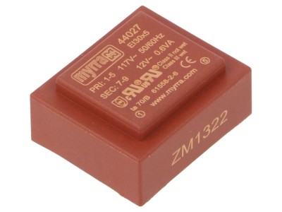 Transformator &amp;icirc;ncapsulat 0,6VA 12V foto