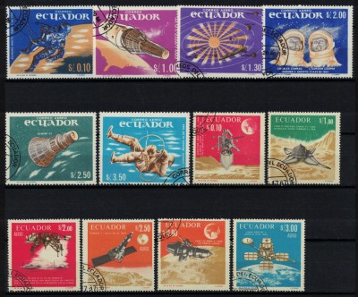 ECUADOR 1966/1967 - Cosmonautica / serii complete foto