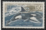 Taaf 1969 - Colonii franceze , Fauna , o valoare dantelata , MNH ,Mi.52