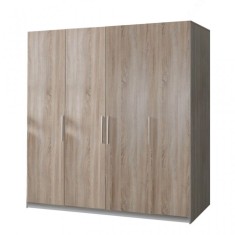 Dulap Mara 4 usi Stejar Sonoma, L180xH200xA50 cm