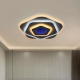 Lustra LED NEXA 3D 39W, 23 cm, 3 temperaturi de culoare (rece/calda/neutra), alb mat