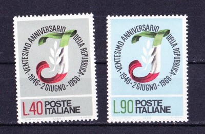 TSV$ - 1966 MICHEL 1211-1212 ITALIA MNH/** LUX foto
