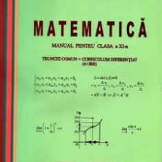Matematica Cls 11. 4 Ore Trunchi Comun + Curriculum Diferentiat - Mircea Ganga
