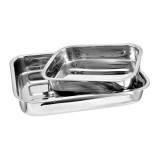 Set de doua tavi din otel inoxidabil Handy KitchenServ, Perfect Home