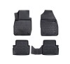 Covorase Auto Tip Tavita Cauciuc PSN Ford Puma 2019-2024, Set Fata+Spate, Negre, Margine Inalta, Fixare Clipsuri/Scai