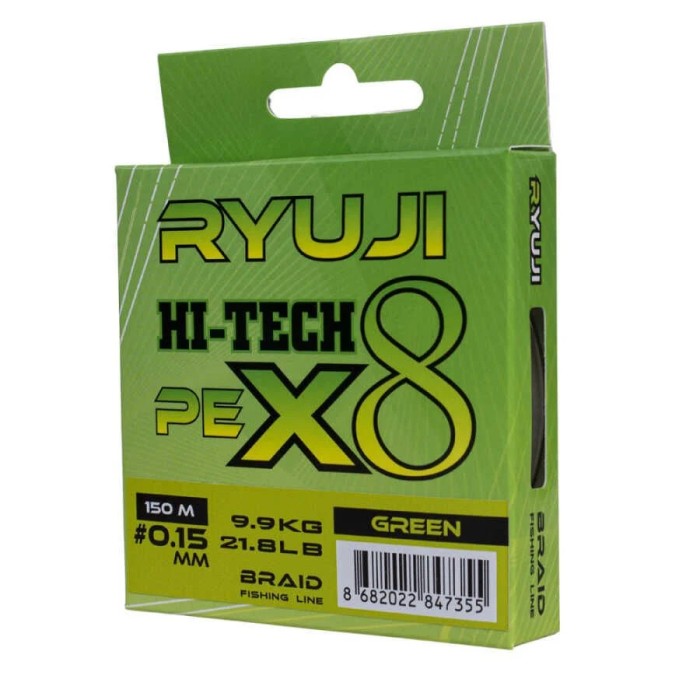 Fir Ryuji Hi-Tech x8 0.10mm/150m Green