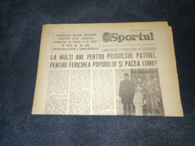 ZIARUL SPORTUL 31 DECEMBRIE 1984 foto