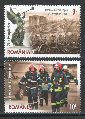Romania 2023 Mi 8247/48 MNH - Ziua Pompierilor foto
