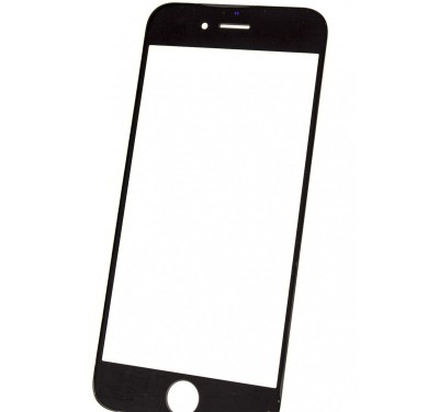 Geam sticla iPhone 6, Black, AM foto