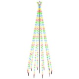 Cumpara ieftin Brad de Craciun, 310 LED-uri colorate, 300 cm, cu tarus
