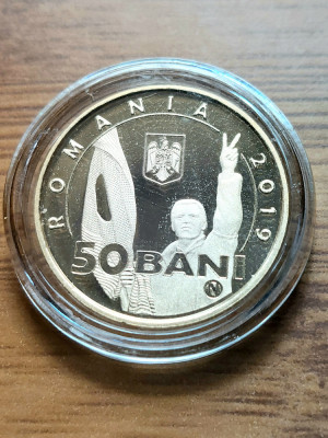 50 bani 2119 Proof -30 ani de la Revolutia Romana din 1989 foto