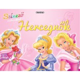Sz&iacute;nező matric&aacute;kkal - Hercegnők