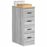 VidaXL Dulap depozitare garaj gri Sonoma 30x51x85 cm