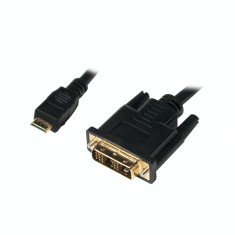 Adaptor Logilink CHM001 Mini-HDMI - DVI-D 0.5m Black foto
