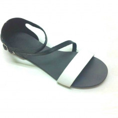 Sandale dama din piele Black and White Anna