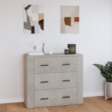 vidaXL Servantă, gri beton, 80x33x70 cm, lemn prelucrat
