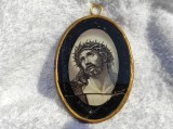 MEDALION ISUS HRISTOS OPULENT foarte VECHI de colectie EXCEPTIONAL splendid UNIC