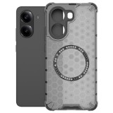 Husa compatibil cu Xiaomi Redmi 13C cu protectie spate si margini anti-soc, Fumuriu &ndash; Model Fagure