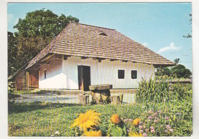 bnk cp Humulesti - Casa memoriala I Creanga - uzata - marca fixa foto