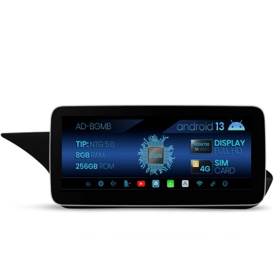 Navigatie Mercedes Benz E-Class C207 (2015-2016), NTG 5.0, Android 13, MB-Octacore, 8GB RAM + 256GB ROM, 12.3 Inch - AD-BGMB1200850+AD-BGRKITMB010 foto