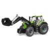 Bruder Tractor Deutz 8280 TTV cu Incarcator Frontal, Scara 1:16, Compatibil cu Remorca, Jucarie Copii +3 Ani