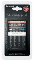 Incarcator Panasonic Eneloop BQ-CC55 + 4 acumulatori Eneloop Pro 2500mAh AA R6 BK-3HCDE foto