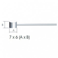 Cablu frana: 2m/1.5mm - teflon dimensiune cap: 6x7mm 1buc/card