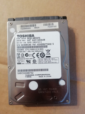 hdd Hard Disk Laptop Toshiba MQ01ABD075, 750GB, 5400 rpm, 8MB, SATA 3 foto