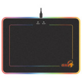 Mouse PAD GENIUS, &amp;quot;GX-Pad 600H RGB&amp;quot;, gaming , cu led, cauciuc si material textil, 320 x 250 x 5.5 mm, negru , iluminat RGB, &amp;quot;3125000640