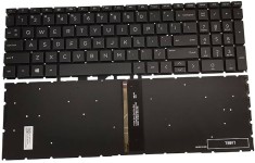 Tastatura Laptop, HP, 17-CN, 17T-CN, 17-CP, 17Z-CP, 17S-CU, TPN-L139, TPN-L140, iluminata, neagra, layout US
