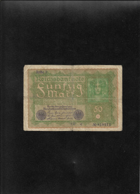 Germania 50 mark marci 1919 seria810214 foto