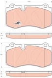 TRW GDB1733 COTEC set placute frana,frana disc