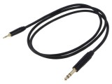 Cablu Jack 3,5mm la Jack 6,3mm stereo 1,5m negru Reds Music