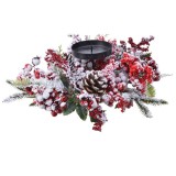 Cumpara ieftin Decoratiune - Deco Candleh Frost Red Berries 40 cm | Kaemingk