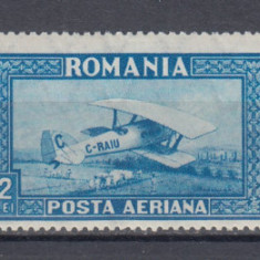 ROMANIA 1928 LP 80 a C. RAIU FILIGRAN ORIZONTAL SERIE MNH