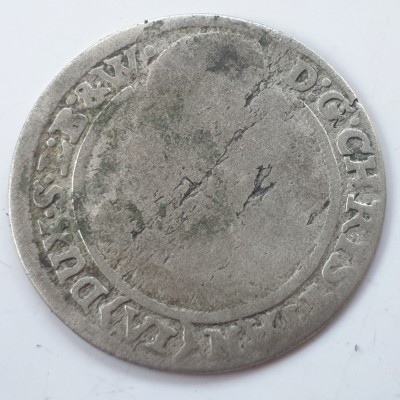 Silezia 6 kreuzer 1665 argint Cristian Duce de Brieg RaR foto