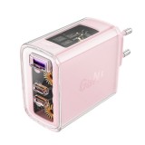 Acumulator pentru Priza, 2 X USB-C, USB, GaN, PD65W - Acesfast (A45) - Cherry Blossom, Acefast