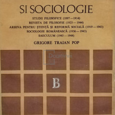 Grigore Traian Pop - Reviste de filosofie si sociologie (editia 1979)