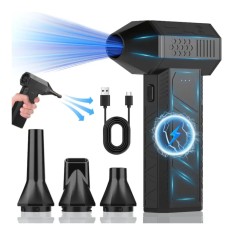 Suflantă aer comprimat portabilă BL-016, 130.000 RPM, pentru curățare laptop, tastatură, PC
