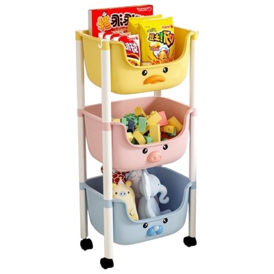 Organizator pentru jucarii, dulap depozitare pentru copii, model animalute, JollyMag, PO18KOL foto