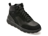 Ghete GEOX negre, U46FDC, din piele naturala