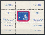 Paraguay 1961 Mi 978 bl 12 MNH - Alan B. Shepard, primul astronaut american, Nestampilat
