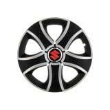 Set 4 Capace Roti 15 inchi (R15) Bis Gri-Negru, Compatibile Cu Suzuki