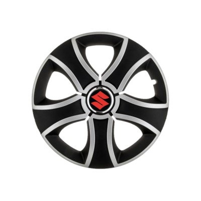 Set 4 Capace Roti 16 inchi (R16) Bis Gri-Negru, Compatibile Cu Suzuki foto
