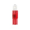 Bec tip LED 12V soclu plastic T5 W2x46d 2buc - Rosu Garage AutoRide, Lampa