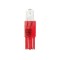 Bec tip LED 12V soclu plastic T5 W2x46d 2buc - Rosu Garage AutoRide