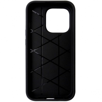 Husa tip capac spate Prio neagra, policarbonat si TPU, pentru Apple iPhone 15 Pro foto